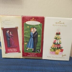 Hallmark Barbie Shoe Tree Ornament - Red and White